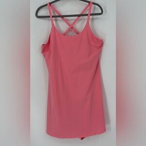 Rhoback Demi Active Dress Built In Shorts Pink Size Large